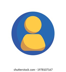 avatar contact media isolated style