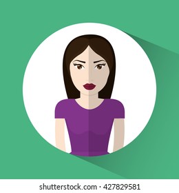Avatar design. cartoon icon. Person illustration