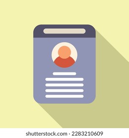 Avatar Design Symbol flach Vektorgrafik. Button-Schnittstelle. Adress Business