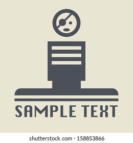 Avatar, different situations icon or sign, vector illustration