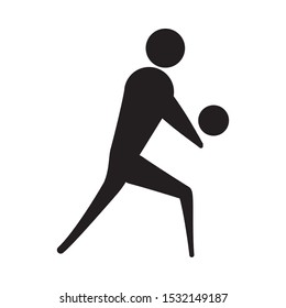 Avatar doing sport design, hobby competition game training and tournament theme Vector illustration