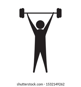 Avatar doing sport design, hobby competition game training and tournament theme Vector illustration