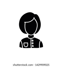 avatar doodle icon, vector illustration