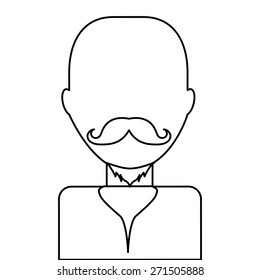 avatar drawn design, vector illustration eps10 graphic 