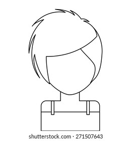avatar drawn design, vector illustration eps10 graphic 
