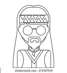 avatar drawn design, vector illustration eps10 graphic 