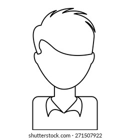avatar drawn design, vector illustration eps10 graphic 
