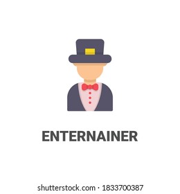  avatar enternainer vector icon from avatar collection. flat style illustration, perfect for your website, application, printing project, etc