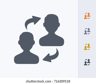 Avatar Exchange - Carbon Icons. A professional, pixel-aligned icon.  