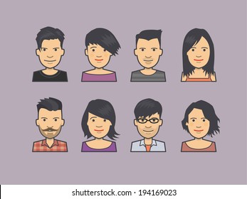 Avatar face icon