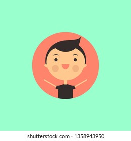 avatar face profile of a boy
