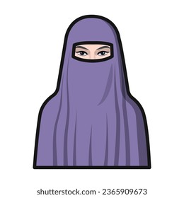 Icono de avatar y de color del vector facial. Perfil de ilustración vectorial y retrato sobre fondo blanco. Icono de ilustración de color aislado de avatar y cara .
