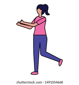 Avatar of a fashion woman design, Girl female person human and beauty theme Vector illustration
