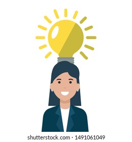 Avatar of a fashion woman design, Girl female person human and beauty theme Vector illustration