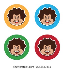 avatar of fat man vector image 
