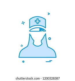 Avatar female icon design vector
