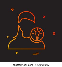 Avatar female icon design vector