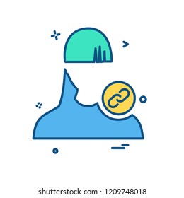 Avatar female icon design vector