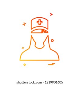 Avatar female icon design vector
