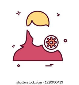 Avatar Female icon design vector 
