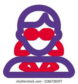 Avatar of female teacher wearing spectacles