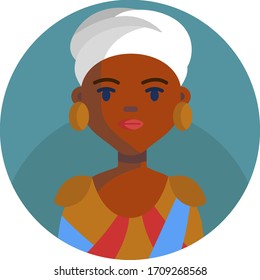 avatar vectorial de usuario femenino de Avatar