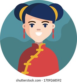 avatar vectorial de usuario femenino de Avatar