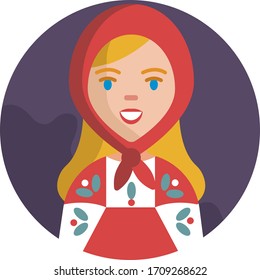 Avatar female user vector avatar