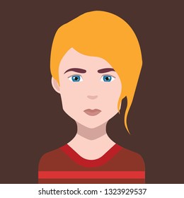 Avatar, flat design people character 4