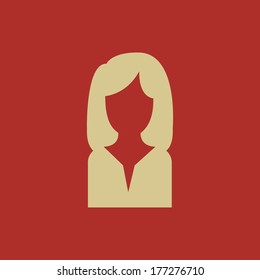 Avatar Flat Icon. Vector Pictogram. EPS 10.