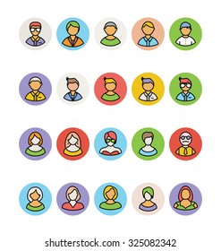 Avatar Flat Icons Collection