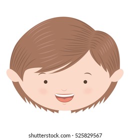 Avatar Front Face Brown Light Hair Boy