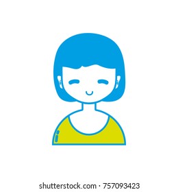 avatar girl with blouse and hairstyle design