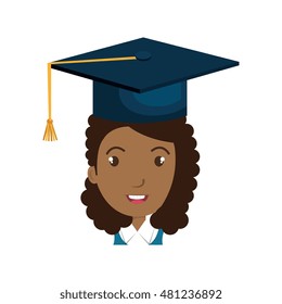avatar girl with graduation cap