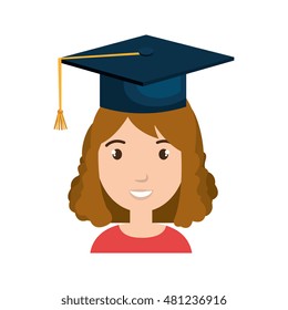 avatar girl with graduation cap