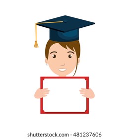avatar girl with graduation cap