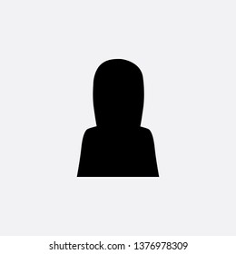 avatar girl icon vector