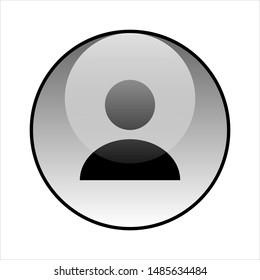 Avatar glass icon vector design. Man icon