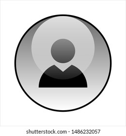 Avatar glass icon vector design. Man icon