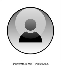 Avatar glass icon vector design. Man icon