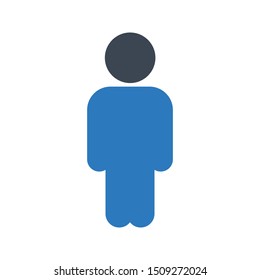 avatar glyph colour vector icon