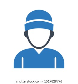 avatar glyph colour vector icon