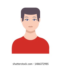 avatar glyph flat vector icon