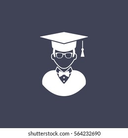 Avatar with Graduation Cap icon