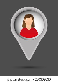 avatar graphic design , vector illustration