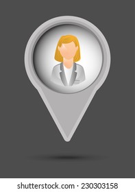 avatar graphic design , vector illustration