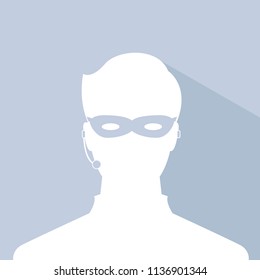 Avatar Head Profile Silhouette Shadow Call Stock Vector (Royalty Free ...