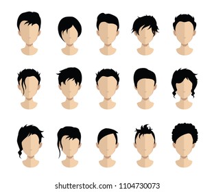 Avatar heads with hair (Hair,haircut collection) 5