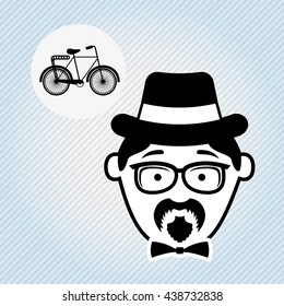 avatar hipster style design 