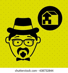 avatar hipster style design 